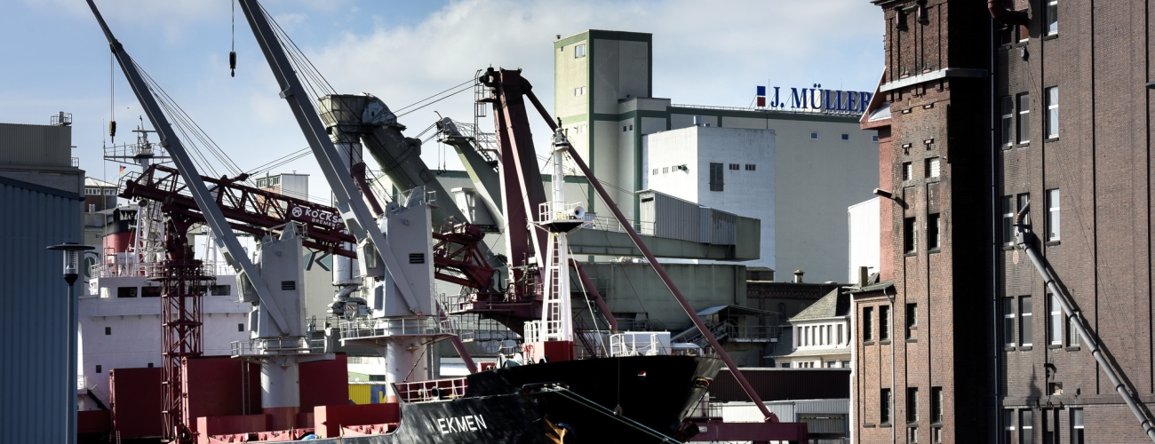 Der Holzhafen in der Überseestadt Bremen - Quelle: WFB / Frank Pusch