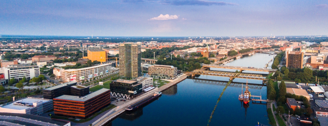 Das Weserquartier in der Überseestadt Bremen - Quelle: WFB / Jonas Ginter