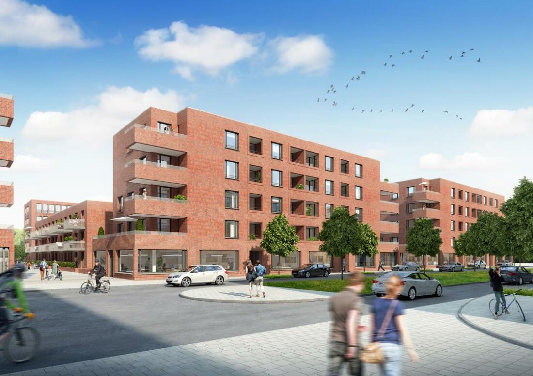 Visualisierung des Quartiers "Überseegärten" Visualisierung des Quartiers "Überseegärten"