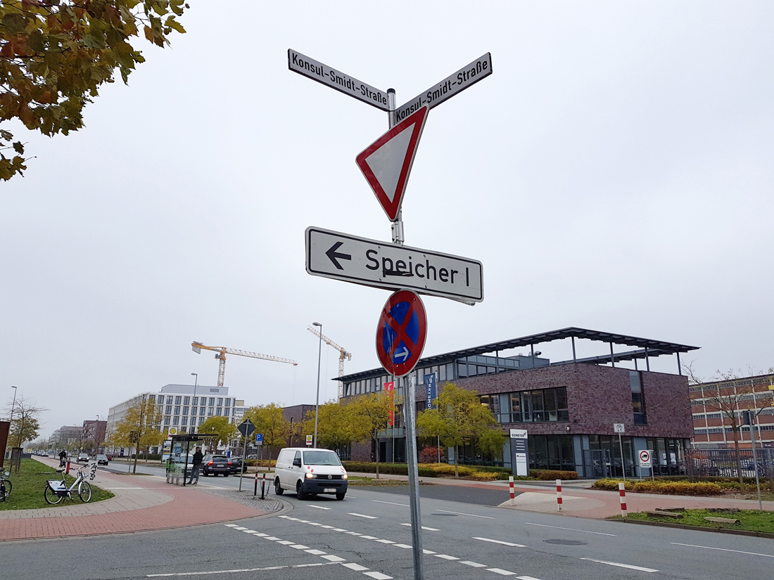 Straßenschild: Konsul-Smidt-Straße