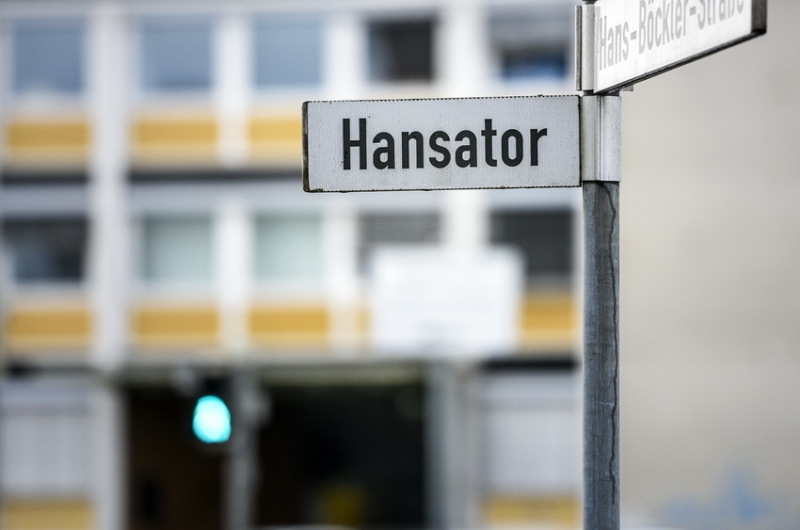 Straßenschild: Hansator