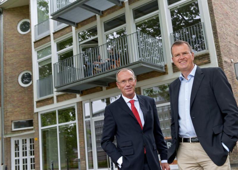 Joachim Linnemann und Clemens Paul, geschäftsführende Gesellschafter der Justus Grosse Projektentwicklung GmbH