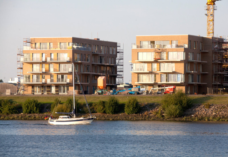 Die "Bootshäuser" in der Überseestadt Die "Bootshäuser" in der Überseestadt