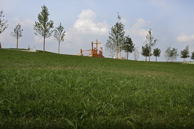 Naherholung in der Überseestadt: der Überseepark Naherholung in der Überseestadt: der Überseepark