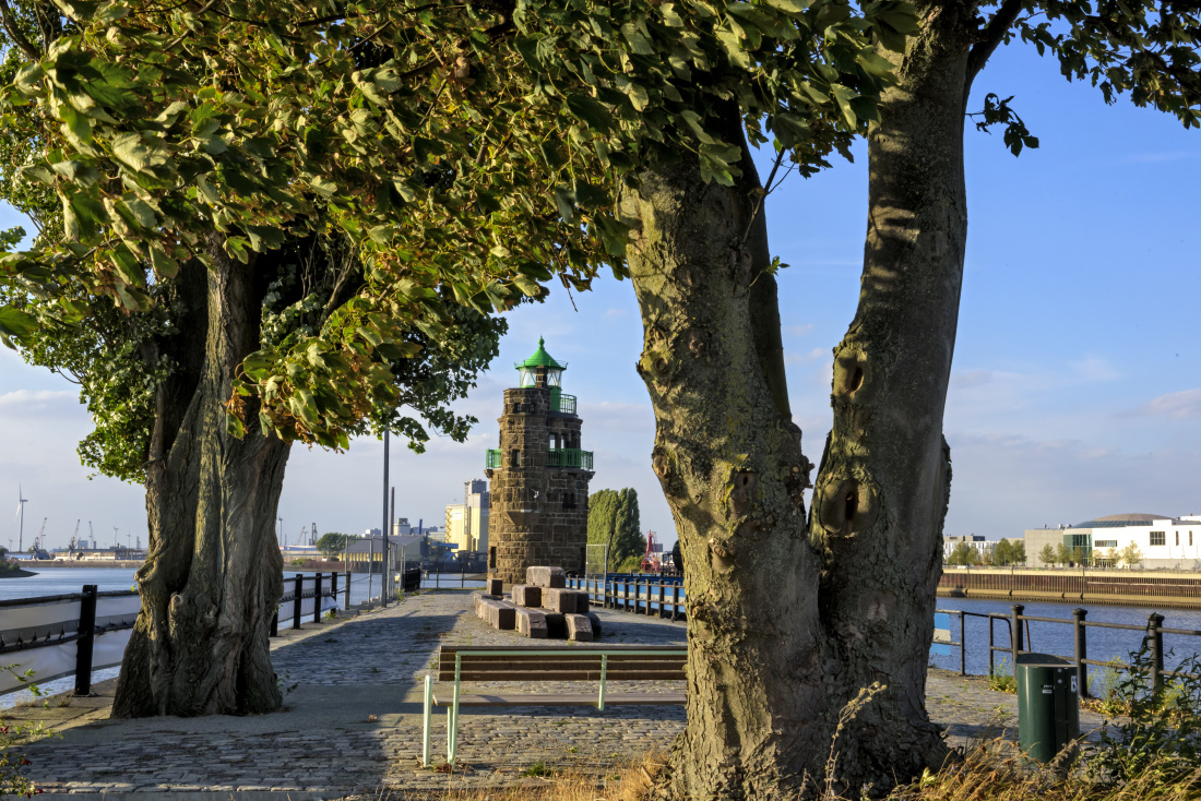 Beliebtes Ausflugsziel in der Überseestadt: der Molenturm