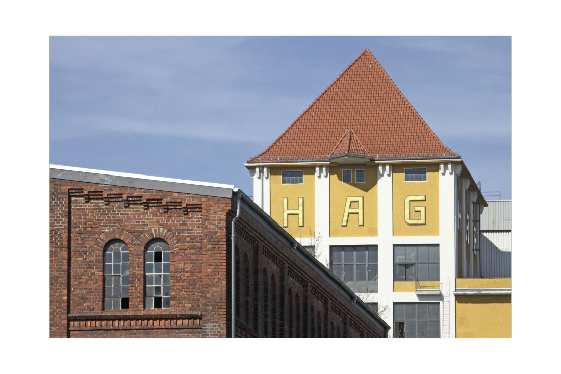 Das ehemalige Kaffee HAG Gebäude in der Bremer Überseestadt