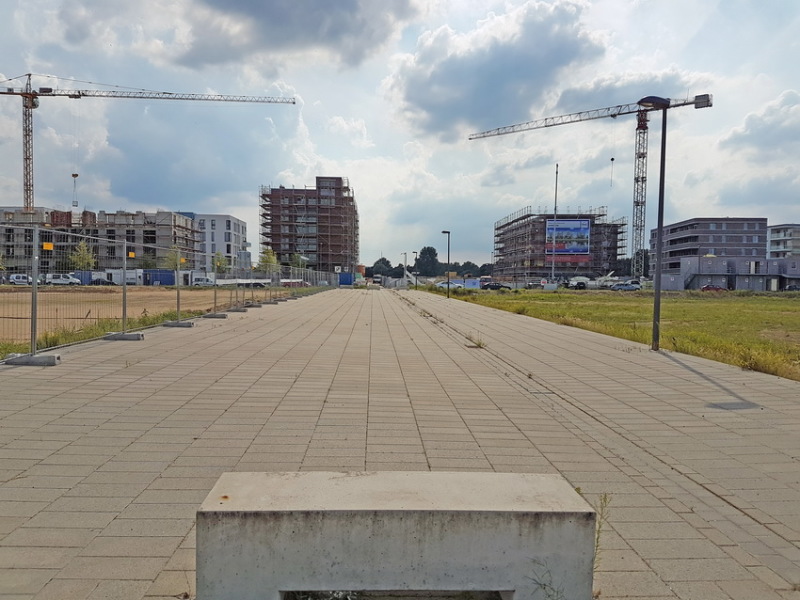 Schwabensteinstraße in der Überseestadt Schwabensteinstraße in der Überseestadt