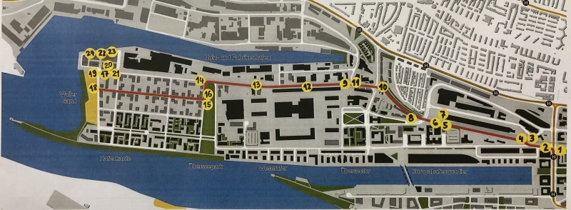 Variante 2 für möglichen Verlauf neue Straßenbahn in der Überseestadt Variante 2 für möglichen Verlauf neue Straßenbahn in der Überseestadt