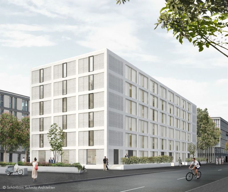 Visualisierung des Projektes "KSS54 - Urbanes Wohnen am Europahafen" in der Überseestadt Bremen