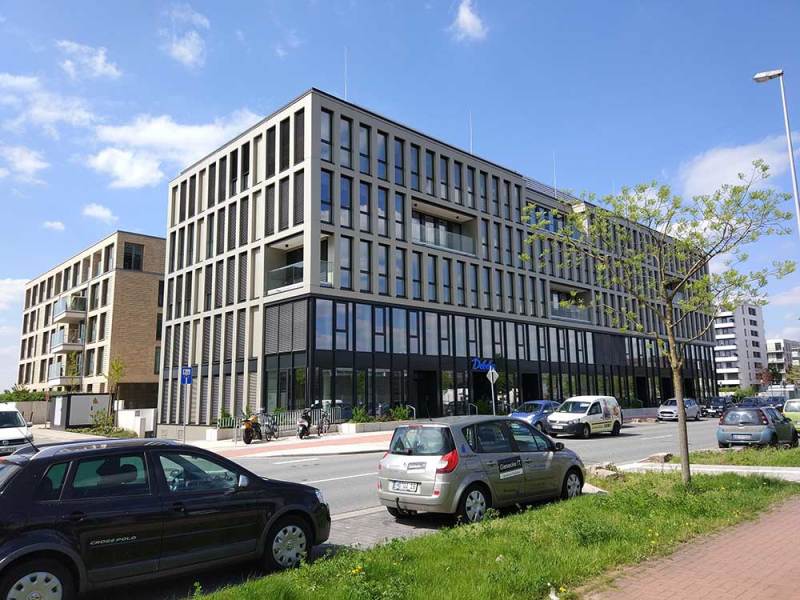Bürogebäude "Weser 62" von Weser Wohnbau in der Überseestadt Bürogebäude "Weser 62" von Weser Wohnbau in der Überseestadt