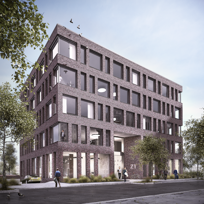 Visualisierung des Bauprojektes Z1 in der Überseestadt Visualisierung des Bauprojektes Z1 in der Überseestadt