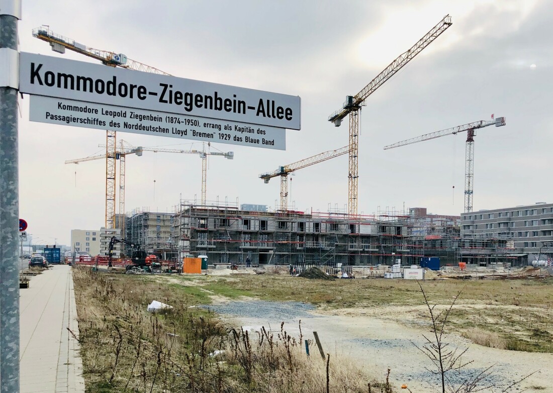 Die nach Leopold Ziegenbein benannte Straße kreuzt die Herzogin-Cecilie-Allee. 