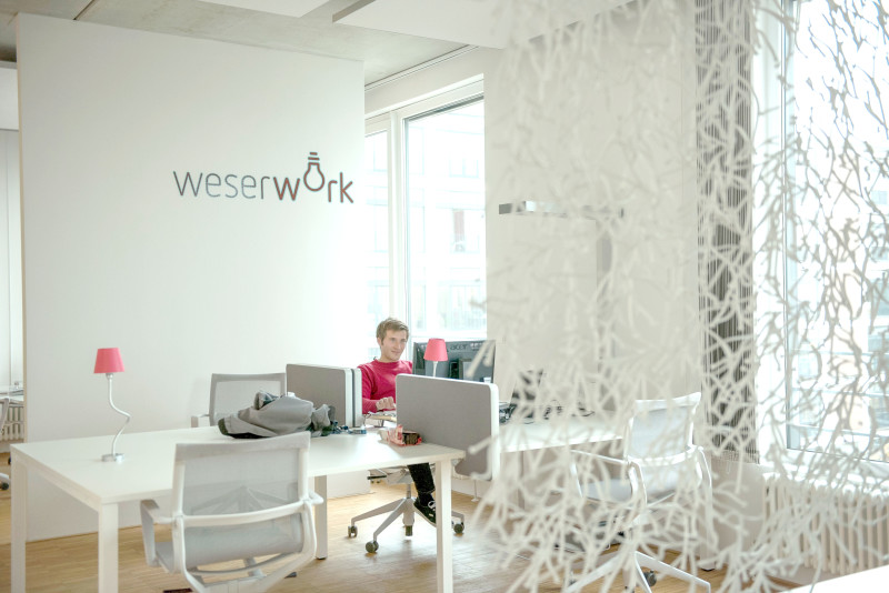 Büro von Coworking Space Weserwork in der Bremer Überseestadt Büro von Coworking Space Weserwork in der Bremer Überseestadt
