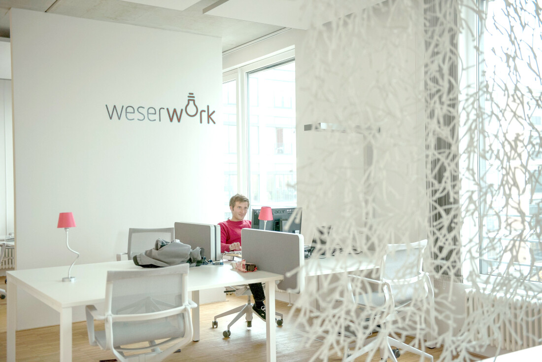 Büro von Coworking Space Weserwork in der Bremer Überseestadt